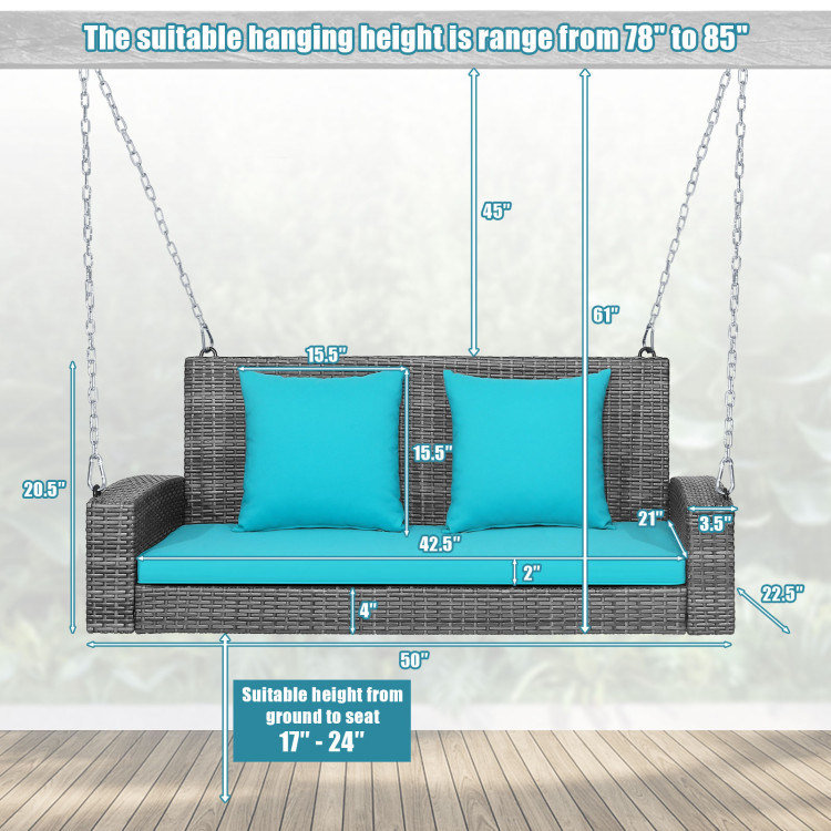 Latitude Run Olliveri Person Porch Swing Wayfair